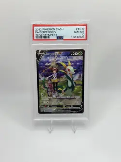 2022 POKEMON SWORD & SHIELD SILVER TEMPEST #TG13 FULL ART/SERPERIOR V PSA 10 - Image 1