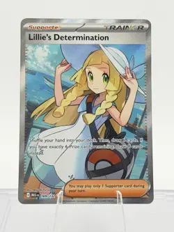 LILLIE'S DETERMINATION 169/132 ULTRA RARE MEGA EVOLUTION POKEMON NM - Image 1