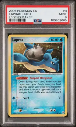 PSA 9 2006 POKEMON EX LEGEND MAKER #8 LAPRAS-HOLO LEGEND MAKER - Image 1
