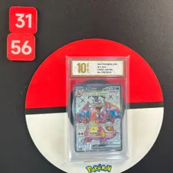 Pokemon 2025 S-Chinese Charizard ex CSV5C-145/129 SR Obsidian Flames Grade10 - Image 1
