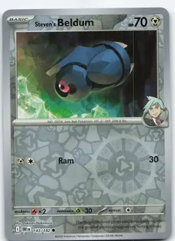 Steven's Beldum 143/182 Common Reverse Holo SV10: Destined Rivals NM Pokemon - Image 1