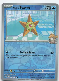 Misty's Staryu 046/180 Common Reverse Holo SV10: Destined Rivals NM Pokemon - Image 1