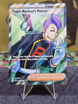 Team Rocket's Petrel 226/182 Sv10: Destined Rivals Pokemon Full Art Holo NM - Image 1