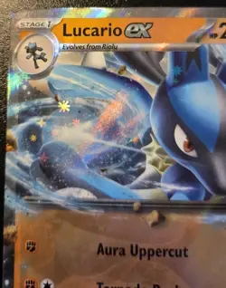 Lucario EX 051/131 Double Rare Prismatic Evolutions Pokemon TCG - Image 2