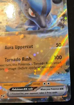 Lucario EX 051/131 Double Rare Prismatic Evolutions Pokemon TCG - Image 5