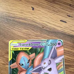 Pokemon Espeon & Deoxys GX TAG TEAM Ultra Rare Holo SM-Unified Minds 72/236 - Image 3