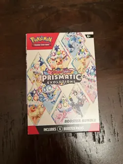 Pokemon Scarlet & Violet Prismatic Evolutions Booster Bundle Box 6 Booster Packs - Image 1