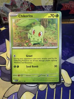 Pokemon TCG - Chikorita (Cosmo Holo) 008/217 - Ascended Heroes Promo - Image 1