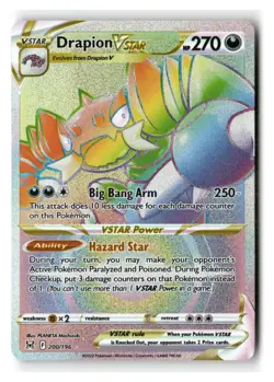 Drapion VSTAR 200/196 Rare Rainbow Lost Origin Pokemon Near Mint - Image 1