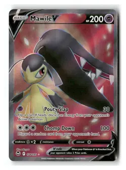 Mawile V 178/195 Rare Ultra Silver Tempest Pokemon Near Mint - Image 1