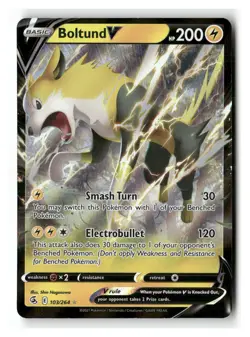 Boltund V 103/264 Holo Rare V Fusion Strike Pokemon Near Mint - Image 1