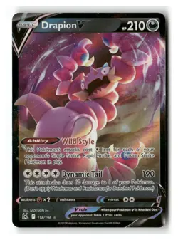 Drapion V 118/196 Holo Rare V Lost Origin Pokemon Near Mint - Image 1