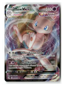 Mew VMAX 114/264 Holo Rare VMAX Fusion Strike Pokemon Near Mint - Image 1