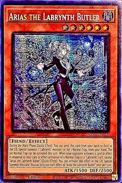 Yugioh! Arias The Labrynth Butler MP24-EN116 - Prismatic Secret Rare NM - Image 1