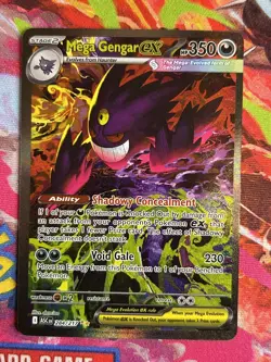 Mega Gengar EX 284/217 SIR Secret Full Art Pokemon Ascended Heroes - Image 3
