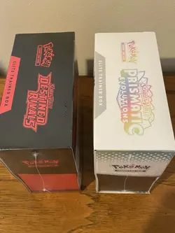 Pokemon TCG Prismatic Evolutions & Destined Rivals Elite Trainer Box ETB Lot NEW - Image 3