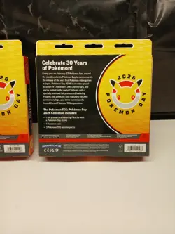 2 Rare 2026 Pokemon Day 30th Anniversary Collection Boxes New Factory Sealed - Image 4