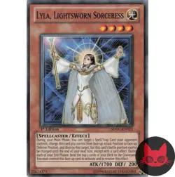 Yugioh Lyla, Lightsworn Sorceress SDDC-EN021 Common 1st Edition LP - Image 1