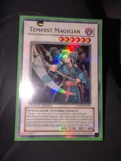Yu-Gi-Oh! TCG Tempest Magician Limited Edition Super Rare SOVR-ENSE1 LP - Image 2