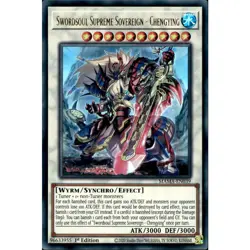 YUGIOH SWORDSOUL SUPREME SOVERIGN-CHENGYING ULTRA RARE 1ST NEAR MINT MAMA-EN039 - Image 1