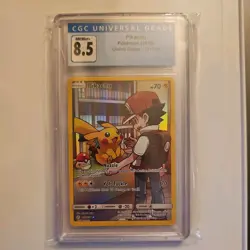 PIKACHU Character Rare #241 Pokemon TCG 2019 Cosmic Eclipse CGC 8.5 NM/Mint+ - Image 1