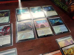 TMC Commander MtG Teenage Mutant Ninja Turtles Lot of 19 SURGE FOIL Lands & More - Image 2