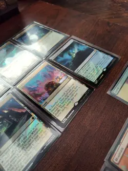 TMC Commander MtG Teenage Mutant Ninja Turtles Lot of 19 SURGE FOIL Lands & More - Image 3