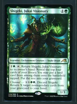 Shigeki, Jukai Visionary - Foil - Magic MTG 2022 Neon Dynasty NM/M - Image 1