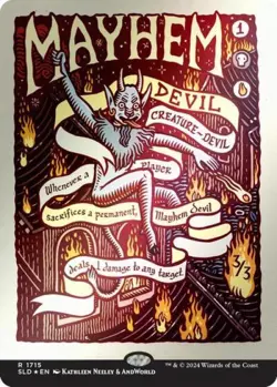 Mayhem Devil (Rainbow Foil) -Foil Near Mint MTG Secret Lair - Image 1