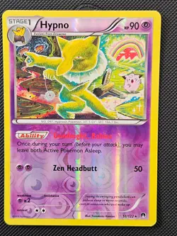 HYPNO 51/122 BREAKPOINT POKEMON REVERSE HOLO NM/M 2016 - Image 1