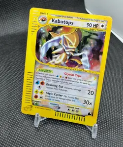 Crystal Kabutops Skyridge 150/144 Holo Rare English LP Pokemon Card Swirl - Image 3