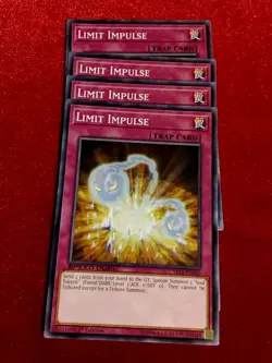 Yu-Gi-Oh! (x4) Limit Impulse - SBLS-EN045 1st Edition - Unplayed Mint+ - Image 1