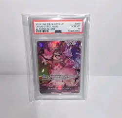 One Piece CCG Charlotte Linlin OP08-069 2024 Alternate Art PSA 10 Japanese - Image 1