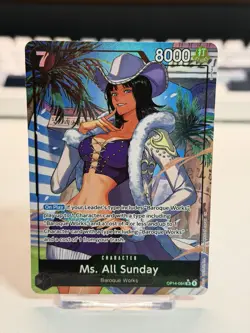 One Piece The Azure Sea's Seven #OP14-084 Ms. All Sunday (Alternate Art) - Image 1