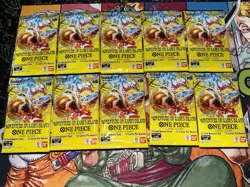 Bandai One Piece Adventure on Kami's Island 10 Booster Packs English Luffy OP15 - Image 1