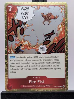 Fire Fist Rare (R) OP15-020 Adventure On Kami's Island English Foil - Image 1