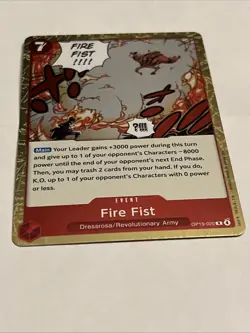 Fire Fist Rare (R) OP15-020 Adventure On Kami's Island English Foil - Image 3