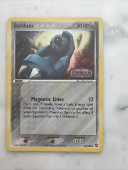 Pokemon TCG Card Beldum 45/108 EX Power Keepers Reverse Holo LP - Image 1
