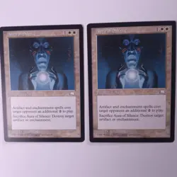 2x Aura of Silence- Weatherlight- M/NM- Mtg Magic The Gathering Cards - Image 1