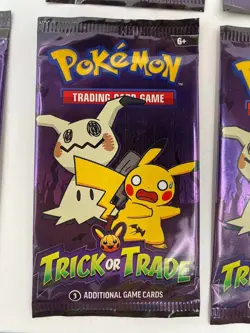 Pokemon Trading Card Game Trick or Trade BOOster Pack Lot of 8 - Image 2