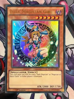 Dark Magician Girl YGLD-ENB03 ULTRA RARE FIRST EDITION YuGiOh Card - Image 1