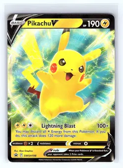 SWSH: Sword & Shield Promo Cards #SWSH198 Pikachu V - Image 1