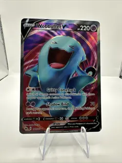 Pokemon Sword & Shield Wobbuffet V Ultra Rare Card 191/202 NM - Image 1