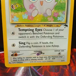 Pokemon TCG Jigglypuff Southern Islands 08/18 Regular Card NM - Image 3