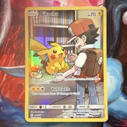 Pokemon Pikachu SM-Cosmic Eclipse Secret Rare Holo 241/236 Basic Card HP 70 - Image 1