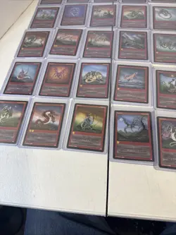 Lot of 155 Vintage 1994 Wyvern Card Game Cards W/55 Dragons In Card Protectors - Image 5