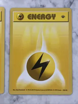 Pokemon TCG 1st Edition Shadowless Electric Energy Base Card 100/102 1 Card - Image 3