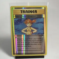 POKEMON MISTY'S DETERMINATION 80/108 REVERSE HOLO XY EVOLUTIONS NM CARD 2016 - Image 1