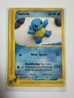 Pokemon Squirtle TCG Expedition Base Set Card 131/165 Regular Common - Image 1