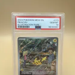 PSA 10 Gem Mint Pikachu 173/165 Scarlet & Violet 151 Illustration Rare Holo Card - Image 2